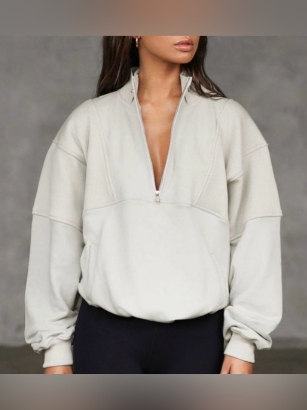 Joah Brown Sahara Retro Half Zip French Terry Sweatshirt - M/L